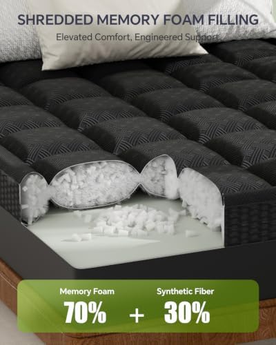College Dorm Room Essentials Twin XL Mattress Topper Pillow Top - Image 6