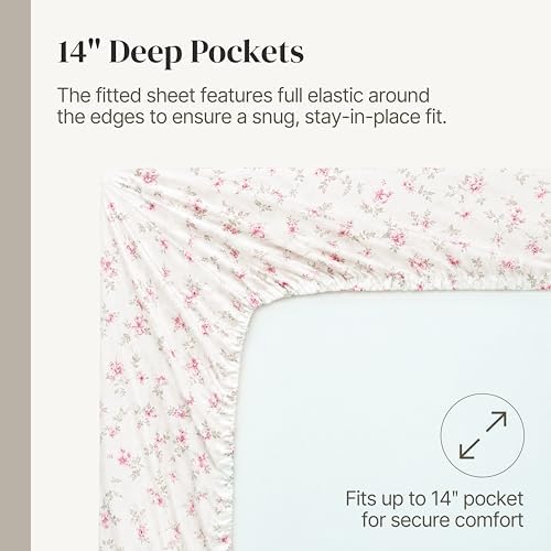 Modern Threads Printed 3-Piece Extra Soft Bedding Sheets & Pillowcase Set - Image 6
