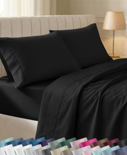 California Design Den Soft 100% Cotton Sateen Queen Sheets by CaliforniaDesignDen