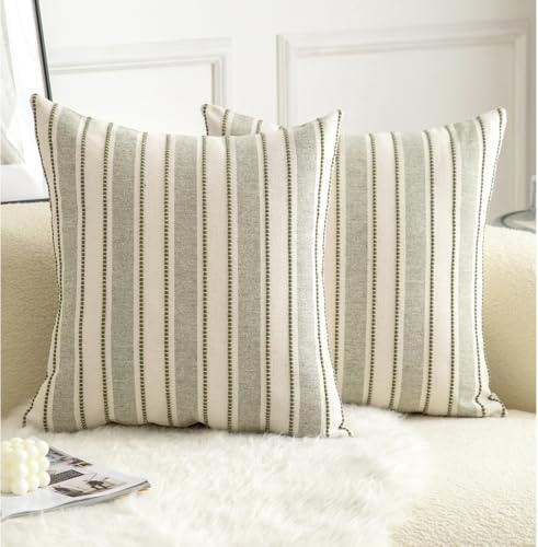 Cethom Decorative Boho Throw Pillow Covers, Farmhouse Textured Pillow Case by Cethom