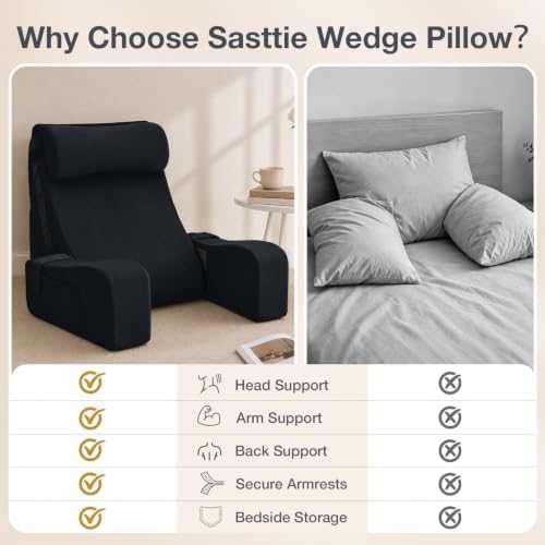 Sasttie 15-25 inch Adjustable Reading Pillow - Image 6
