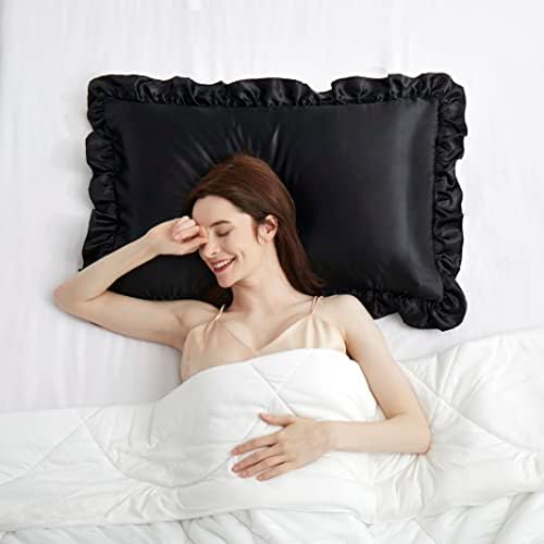 Silky Satin Ruffled Pillow Cases - Image 7
