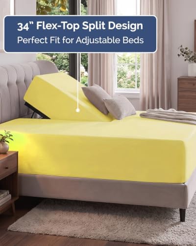 CGK Linens Extra Deep Flex Top Split Head King Fitted Sheet Only - Image 3