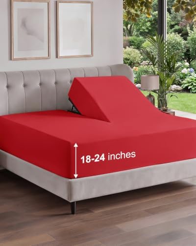 CGK Linens Extra Deep Flex Top Split Head King Fitted Sheet Only by CGKUnlimited