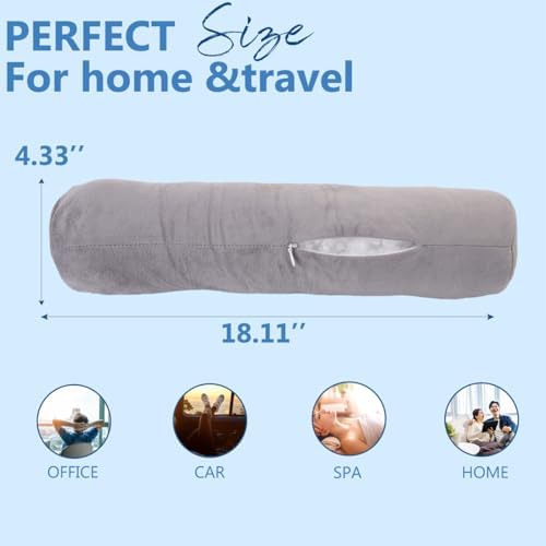 Neck Roll Pillow, Cervical Neck Pillow Bolster Pillow - Image 6