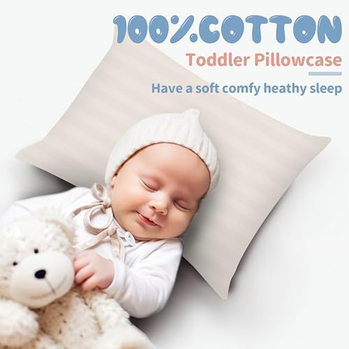 100% Egyptian Cotton Toddler Pillow Cases Set of 4 - Image 4