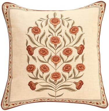 ISAENNE Designer Vintage French Linen Throw Pillow Cover by Isaennehomedecoration