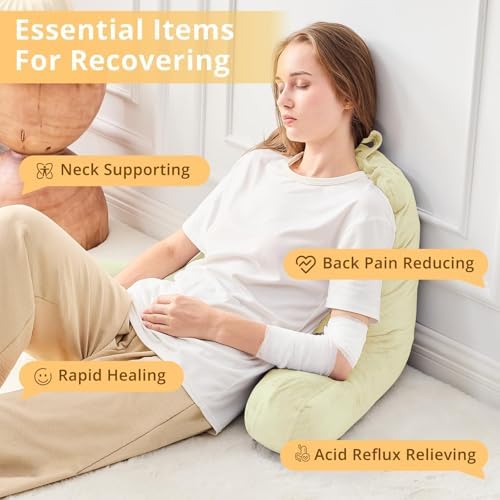 Sasttie Reading Pillow for Bed, Back Pillow for Sitting Up - Image 6