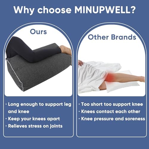 MINUPWELL 6.5" Knee Pillow for Side Sleepers - Image 6