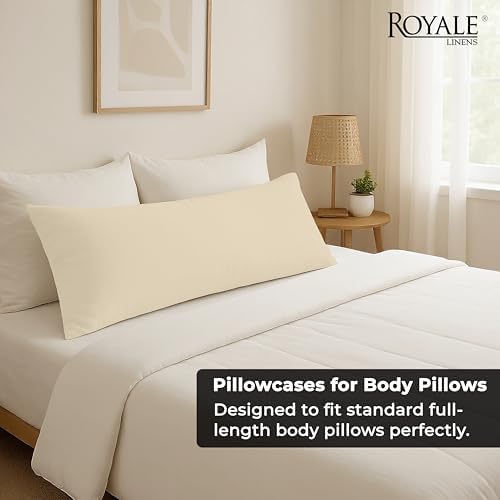 ROYALE LINENS Microfiber Body Pillow Cover - Image 7