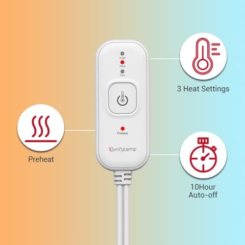 Comfytemp Heated Mattress Pad Mini Twin Size 31" x 55", Single Controller - Image 6