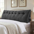 Sasttie Headboard Pillow King, Wedge Pillow Headboard, Dark Grey by SASTTIE