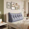 Fully Stuffed Thicken Headboard Pillow Queen Padded Headboard Soft and Firm by Bncktrd