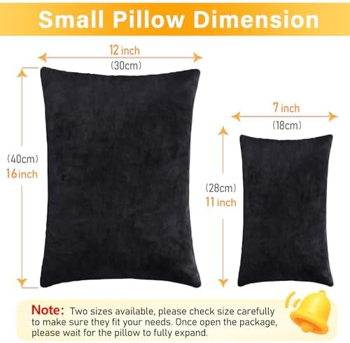 1 MIDDLE ONE 2 Pack Small Pillow, 16 X 12 Inches, Memory Foam Mini Pillow - Image 2