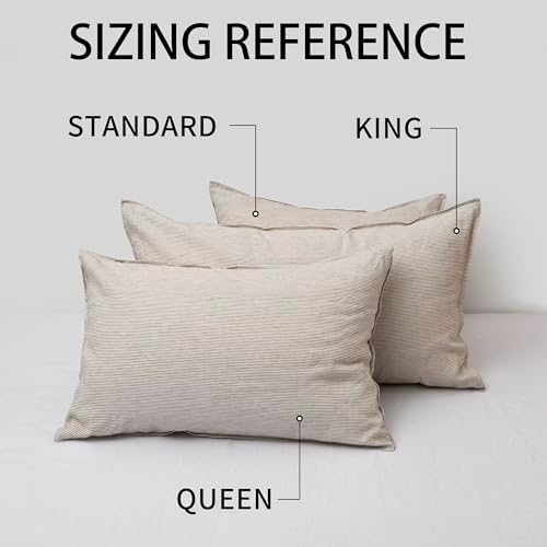CHUFFED Linen Pillow Cases 2 Pack 100% Linen Pillowcases, Breathable and - Image 5