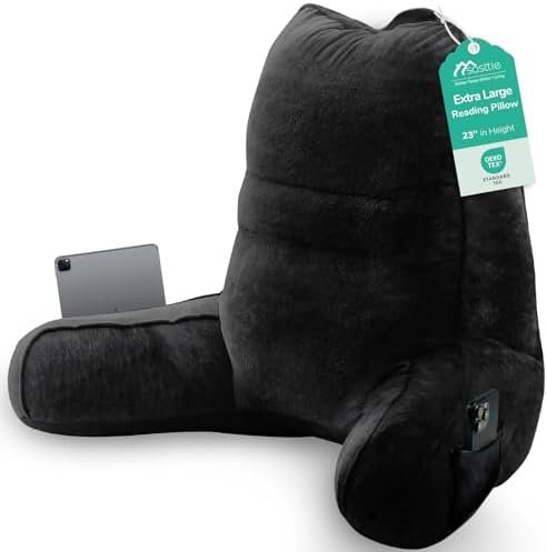 Sasttie Reading Pillow for Bed, Back Pillow for Sitting Up by SASTTIE