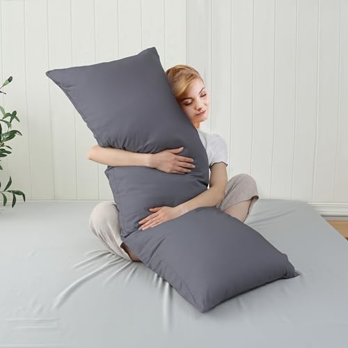 100% Cotton Zippered Body Pillow Protectors 1 Pack - Image 2