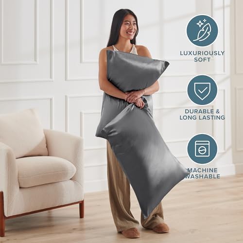 Bare Home Satin Pillowcases Envelope - Image 6