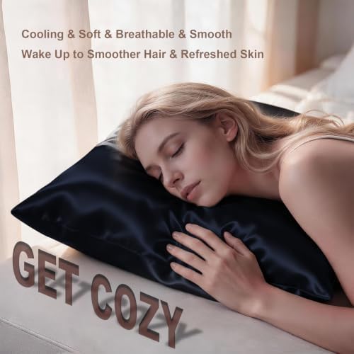 LYSHIN Silk Pillow Cases 2 Pack Queen Size - Image 5