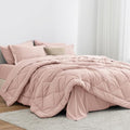 Love's cabin California King Comforter Set Pink, 7 Pieces California King Bed by Lovescabin