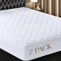 2 Pack Queen Mattress Pad Mattress Protector Topper Fits 16" Deep Pocket by UTOPIABEDDING