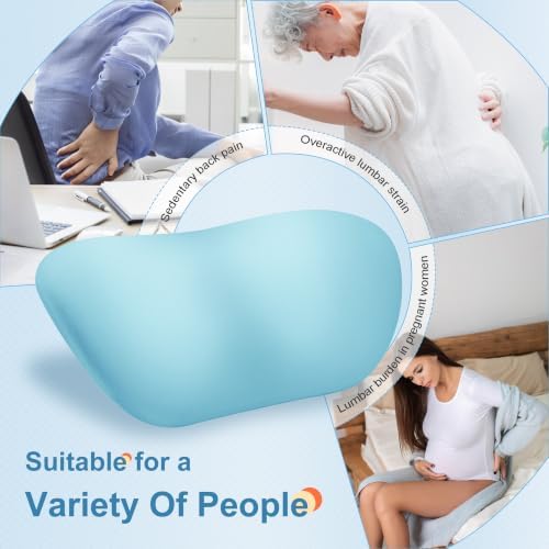 Lumbar Support Pillow for Bed Relieve Back Pain, Memory Foam Lower Back Pillow - Image 7