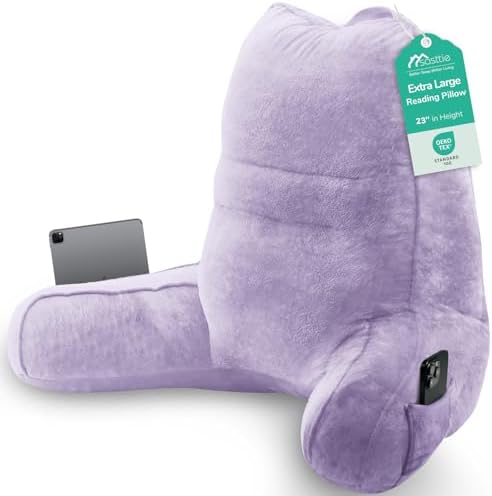 Sasttie Reading Pillow for Bed, Back Pillow for Sitting Up by SASTTIE