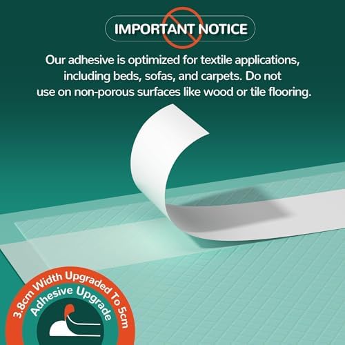 MILDPLUS Bed Pads with Adhesive Strips 36''X36'', Kids and Pet - Image 3