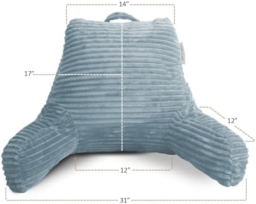 Clara Clark Reading Pillow for Bed Adult – Back Pillow for Sitting in Bed - Image 6