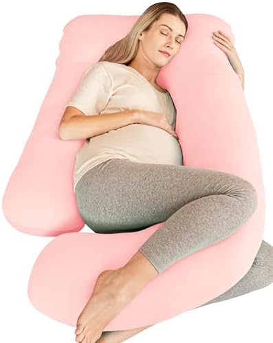 Cute Castle Cooling Cover Pregnancy Pillows, Soft U-Shape Maternity Pillow by Cute+Castle