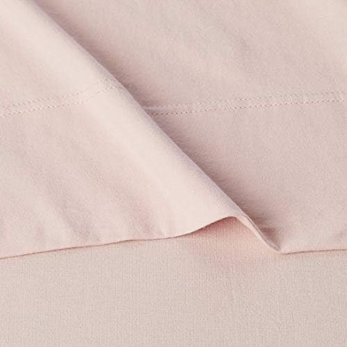 Amazon Basics 4 Piece Breathable, Stretchy Jersey Knit 100% Cotton Bed Sheet Set - Image 3