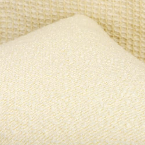 JoraLion 14x36 inch Boucle Lumbar Pillow Cover, Ivory Woven Texture Neutral - Image 7