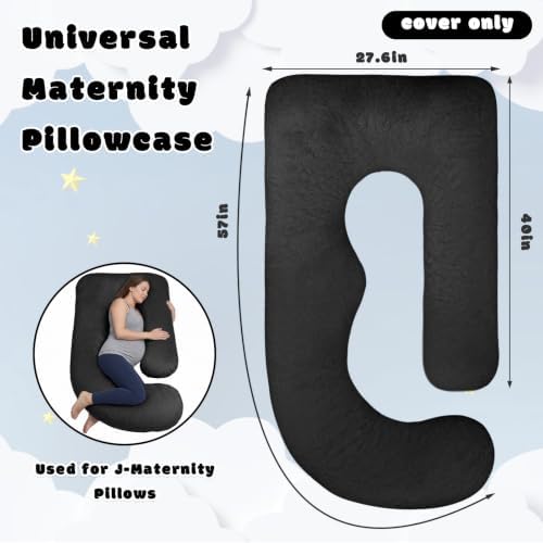 Pregnancy Pillow Cover J-shaped Replacement Pillowcase, Full Body Pillow Case - Image 6