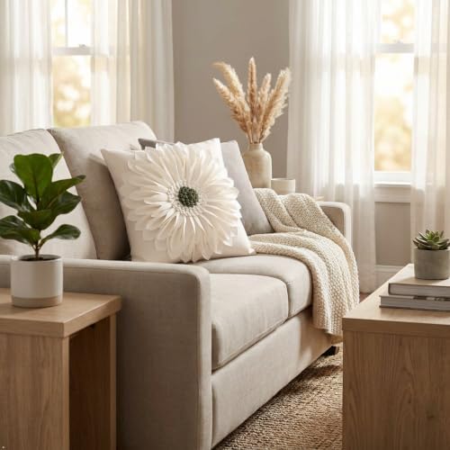 OiseauVoler Decorative 3D Flower Throw Pillow Covers - Image 3