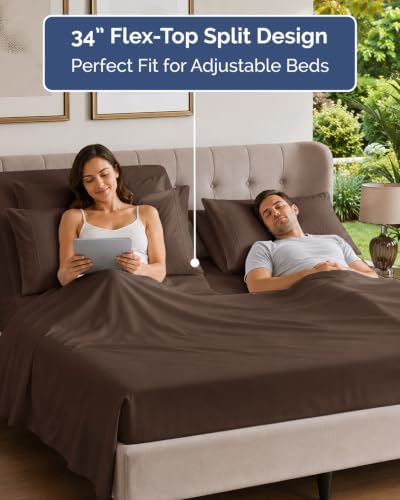 Flex Top Split Head King 6 Piece Sheet Set - Image 3