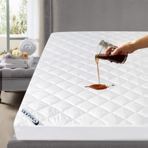 Queen Mattress Topper Pad Protector Waterproof, Mattress Cover Queen Size - Image 2