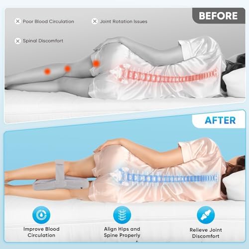 Knee Pillow with Soft Straps for Side Sleepers - Image 5
