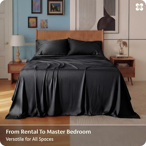 Bedsure PureWoven 100% Rayon Derived from Bamboo, King Size Sheets Set - Image 6