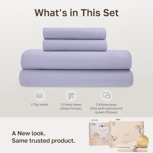 California Design Den 100% Organic Cotton Queen Size Bedsheets Set - Image 3