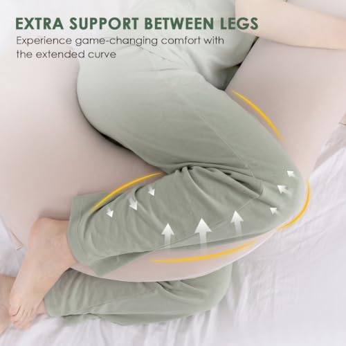 QUEEN ROSE Body Pillow for Side Sleeper, Cooling S Shaped Hug Pillow - Image 5