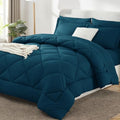 CozyLux Full Comforter Set 82"x86" Lyons Blue by CozyLux