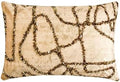 Pack of 2 Decorative Lumbar Pillow Cover Gold, Hand Embroidery Oblong Pillow by TheHomeCentric