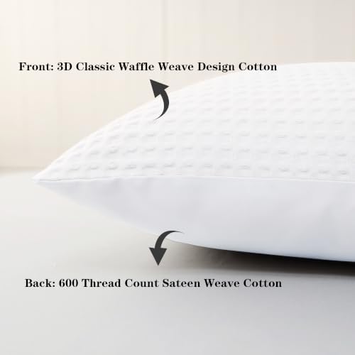 100% Cotton Waffle Weave Body Pillowcase 1 Pack - Image 4