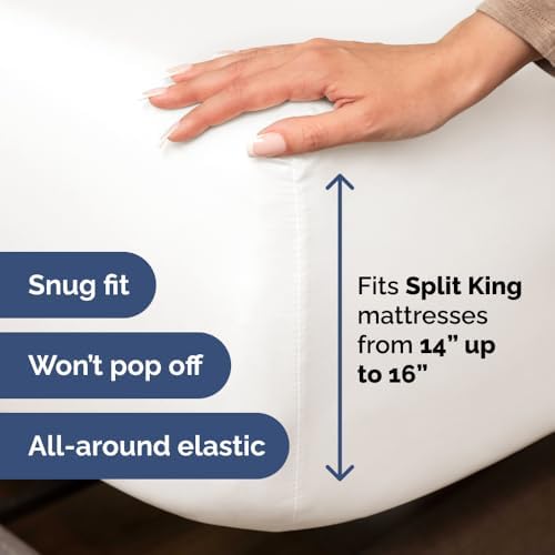 Flex Top Split Head King 4 Piece Sheet Set - Image 5