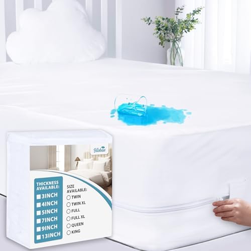 Full Size Mattress Protector Waterproof Zippered by Bilobanbabybedding