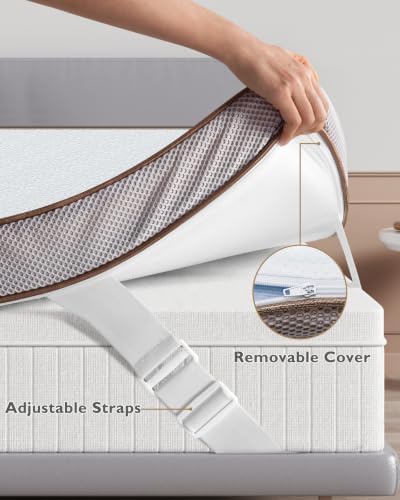 BedStory 4 Inch Memory Foam Mattress Topper Full Size, Gel Infused Comfort - Image 5