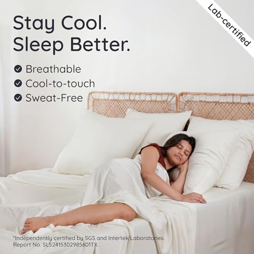 Bambaw 100% Viscose Derived from Bamboo Full Fitted Sheet Size, 15’’ Deep - Image 3