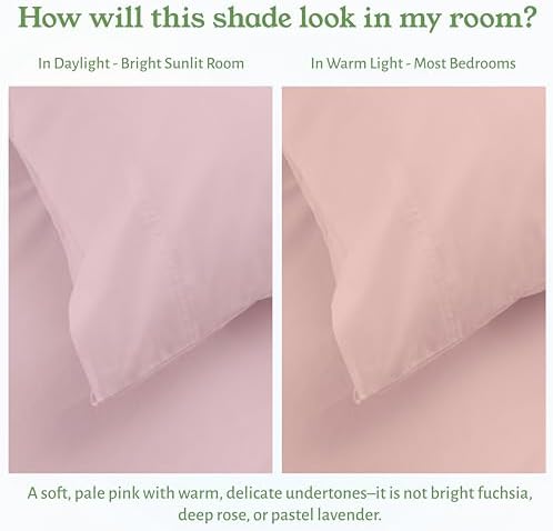 California Design Den 100% Organic Cotton 2-Pack Pillowcases Queen - Image 4