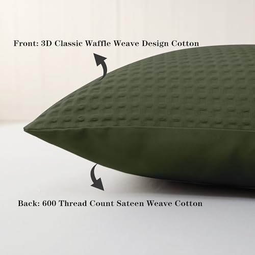 100% Cotton Waffle Weave Body Pillowcase 1 Pack - Image 2
