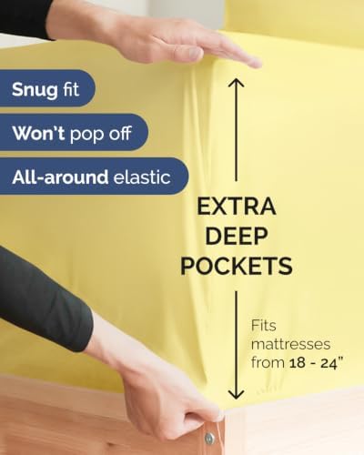 CGK Linens Extra Deep Flex Top Split Head King Fitted Sheet Only - Image 2
